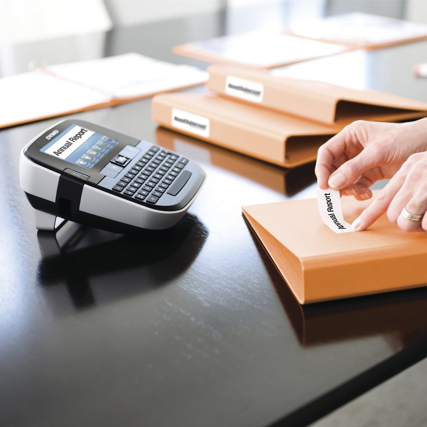 DYMO LabelManager Label Manager 500TS Touch Screen Handheld Label Maker | QWERTY Label Printer