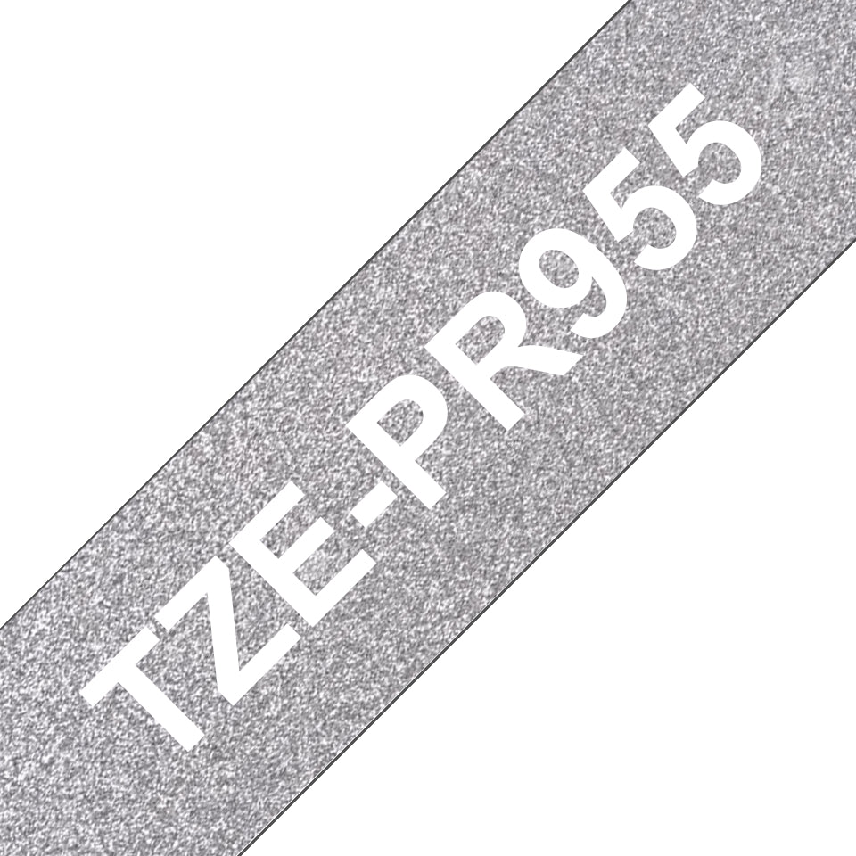Brother TZE-PR955 DirectLabel black on premium silver 24mm x 8m for Brother P-Touch Labels