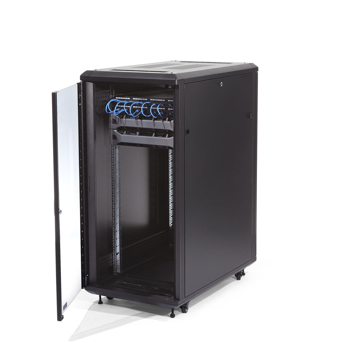 StarTech.com 32U Enterprise-Grade Flat Pack Server Rack Cabinet, 19in Enclosed