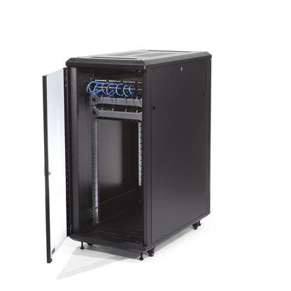 StarTech.com 32U Enterprise-Grade Flat Pack Server Rack Cabinet, 19in Enclosed