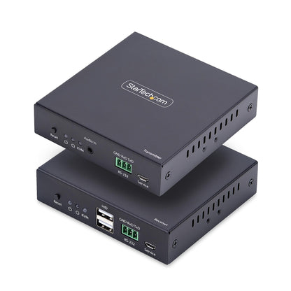 StarTech.com HDMI KVM Extender Over IP Network, 4K 60Hz, Driverless, HDMI and USB KVM Switch