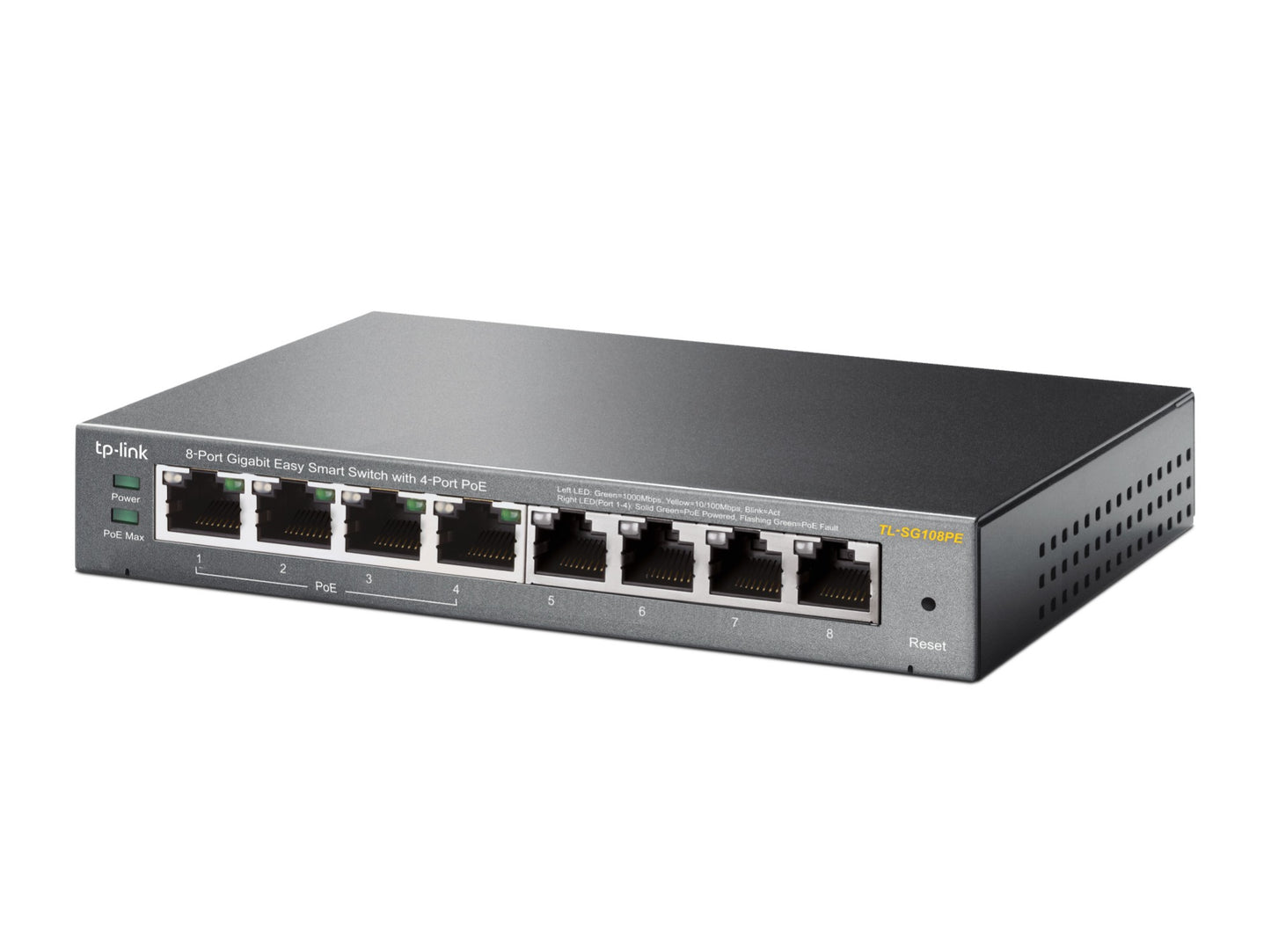 TP-LINK 8-Port Gigabit Easy Smart Switch with 4-Port PoE