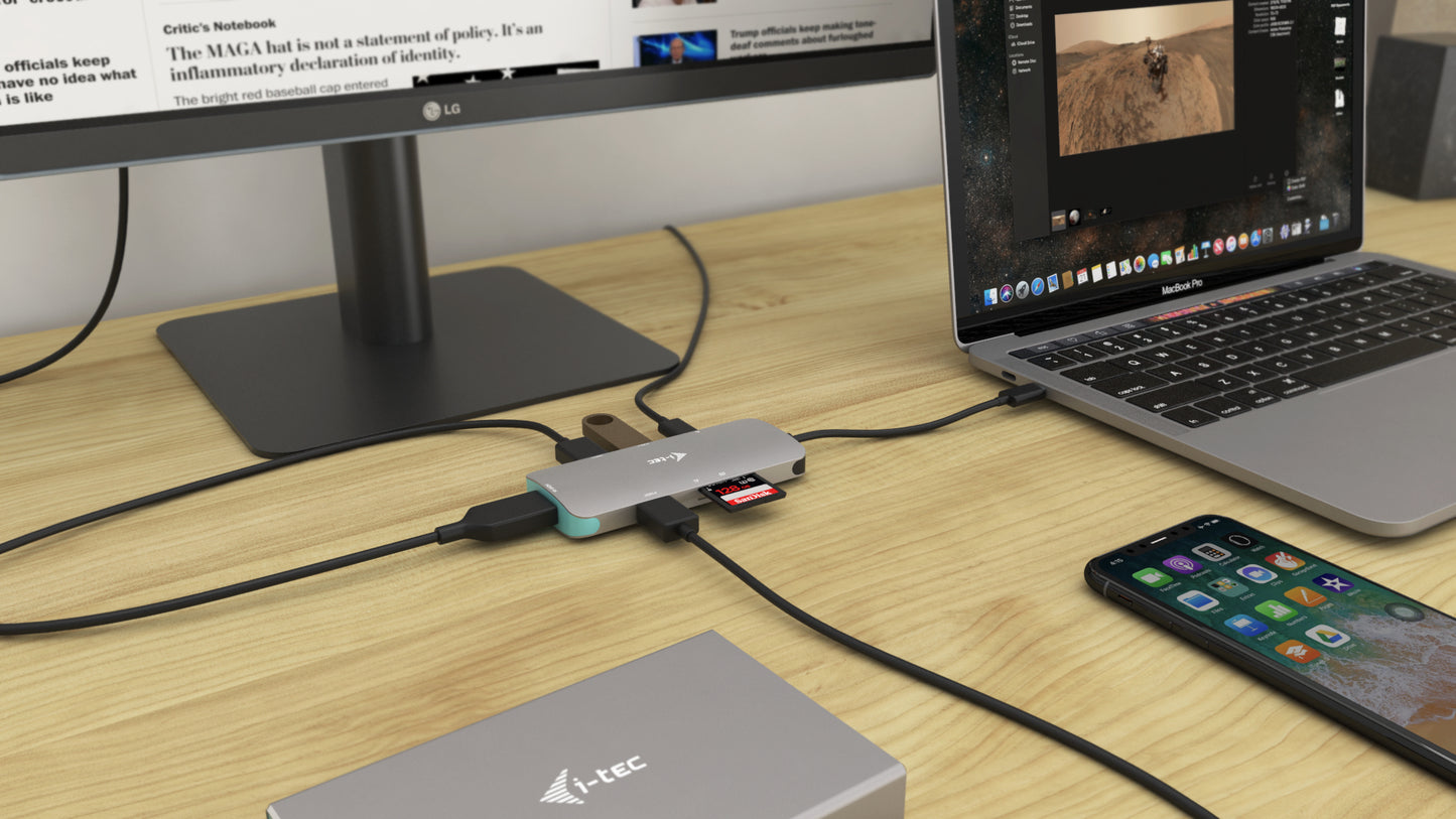 i-tec Metal Nano + USB-C Docking Station 100W