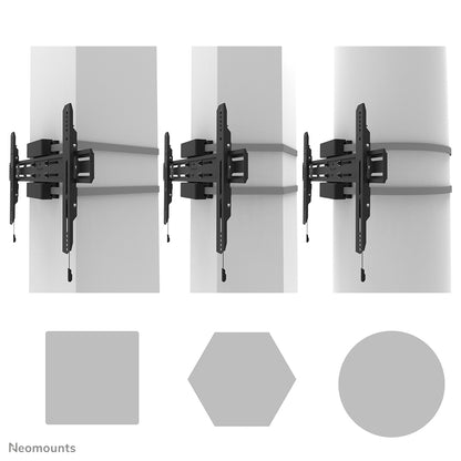 Neomounts WL30S-910BL16 TV pillar mount 40-75" - fixed - lockable - diam. 25-100 cm