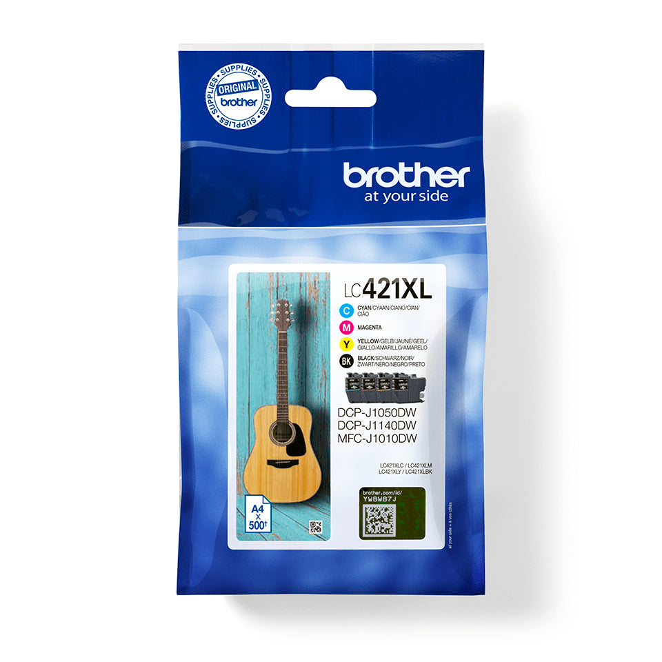 Brother LC-421XLVAL Ink Cartridge (500 pages, Brother DCP-J 1050)