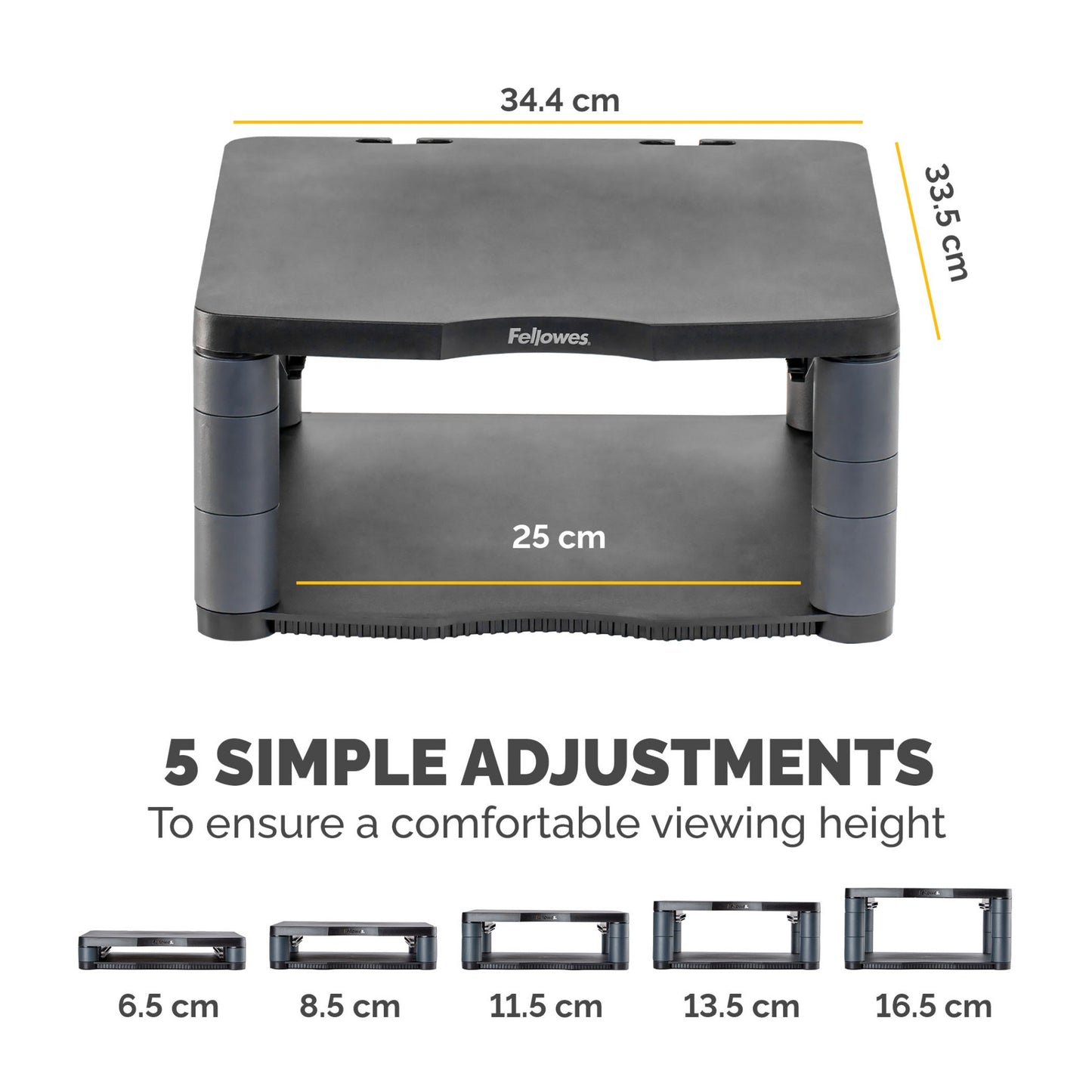 Fellowes Premium Monitor Riser Graphite Mount