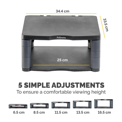 Fellowes Premium Monitor Riser Graphite Mount