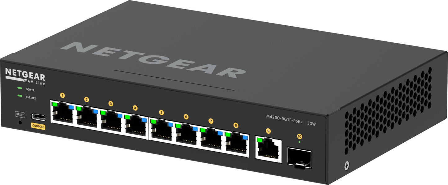 Netgear 8x1G PoE+ 110W 1x1G and 1xSFP Switch