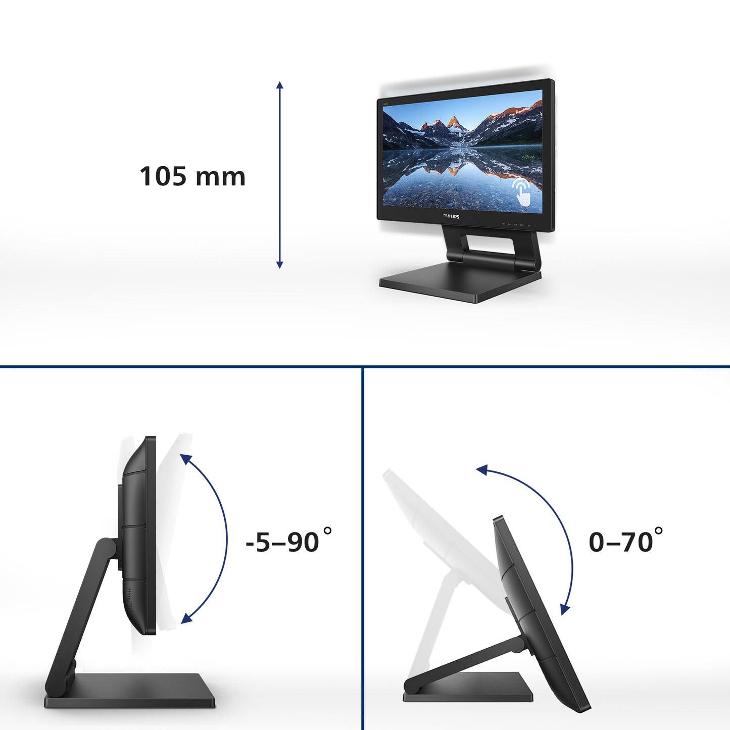 Philips 162B9T/00 15.6" HD TN Touch Monitor