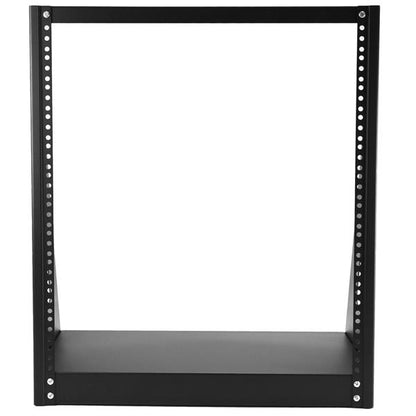 StarTech.com 12U 2-Post Open Frame Desktop Server Rack, 19in Compact Space-Saving