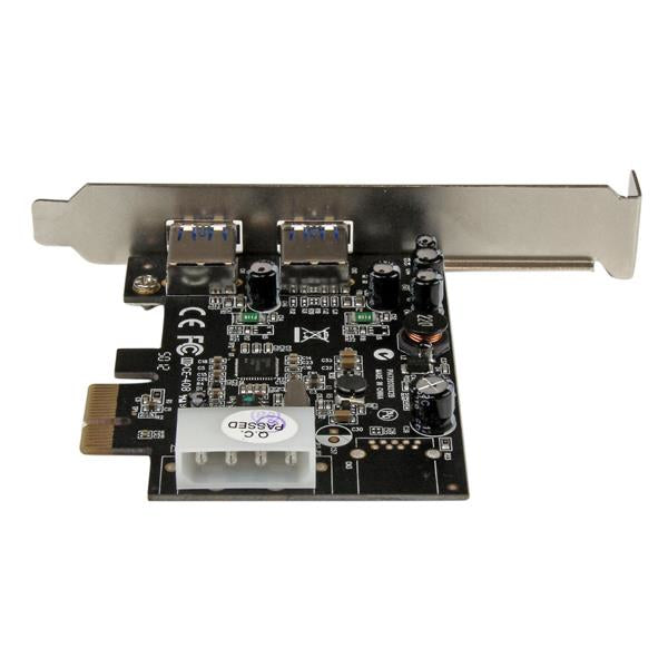 StarTech.com 2 Port PCI Express PCIe SuperSpeed (5Gbps) USB 3.0 Card Adapter with Hub (USB3S25)