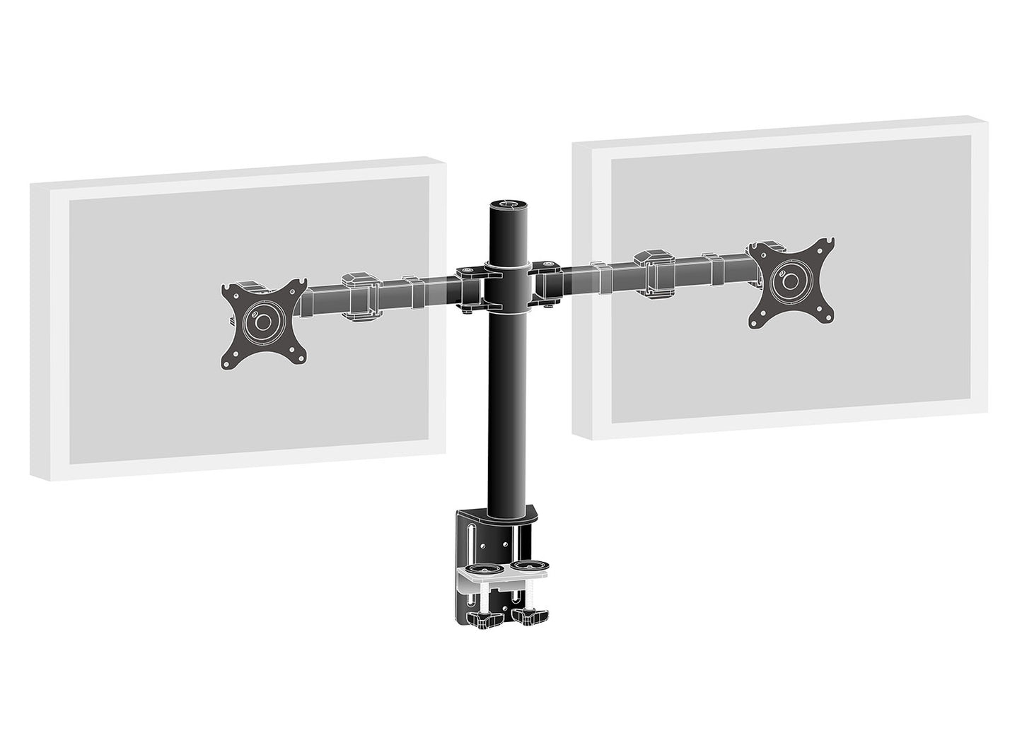 iiyama DS1002C-B1 monitor mount / stand 81.3 cm (32") Desk Black