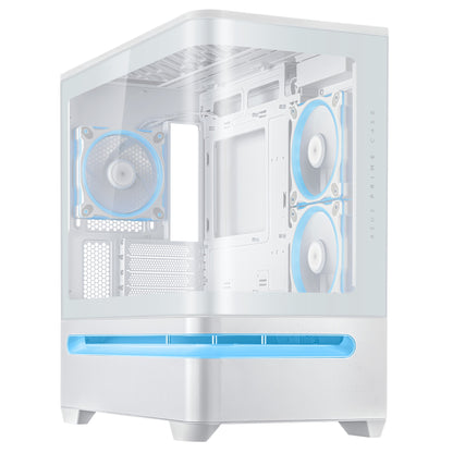 ASUS PRIME AP202 ARGB Mini Tower White PC Case