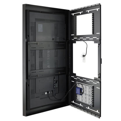 Chief ImpactTM On-Wall Kiosk - Portrait 43 Inch Black Mount