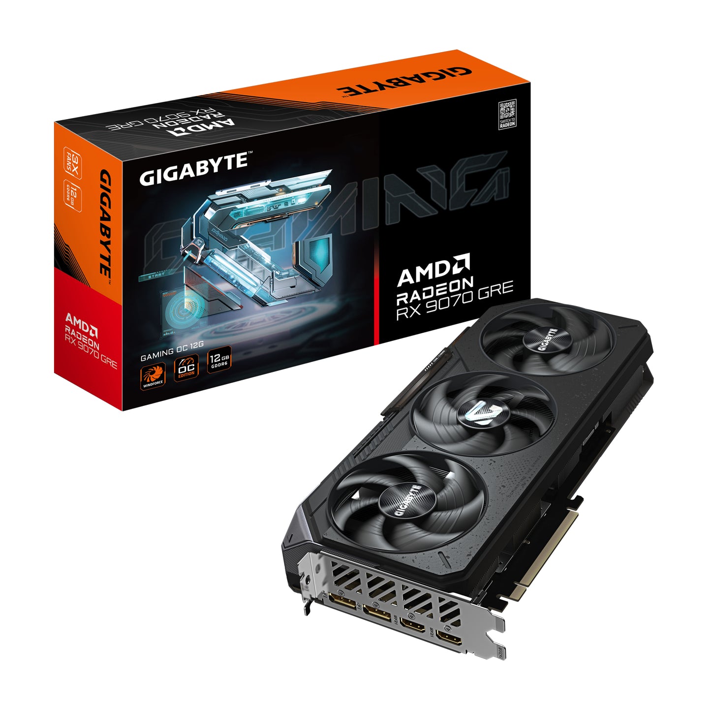 Gigabyte GAMING OC Radeon RX 9070 GRE 12GB GDDR6 Graphics Card