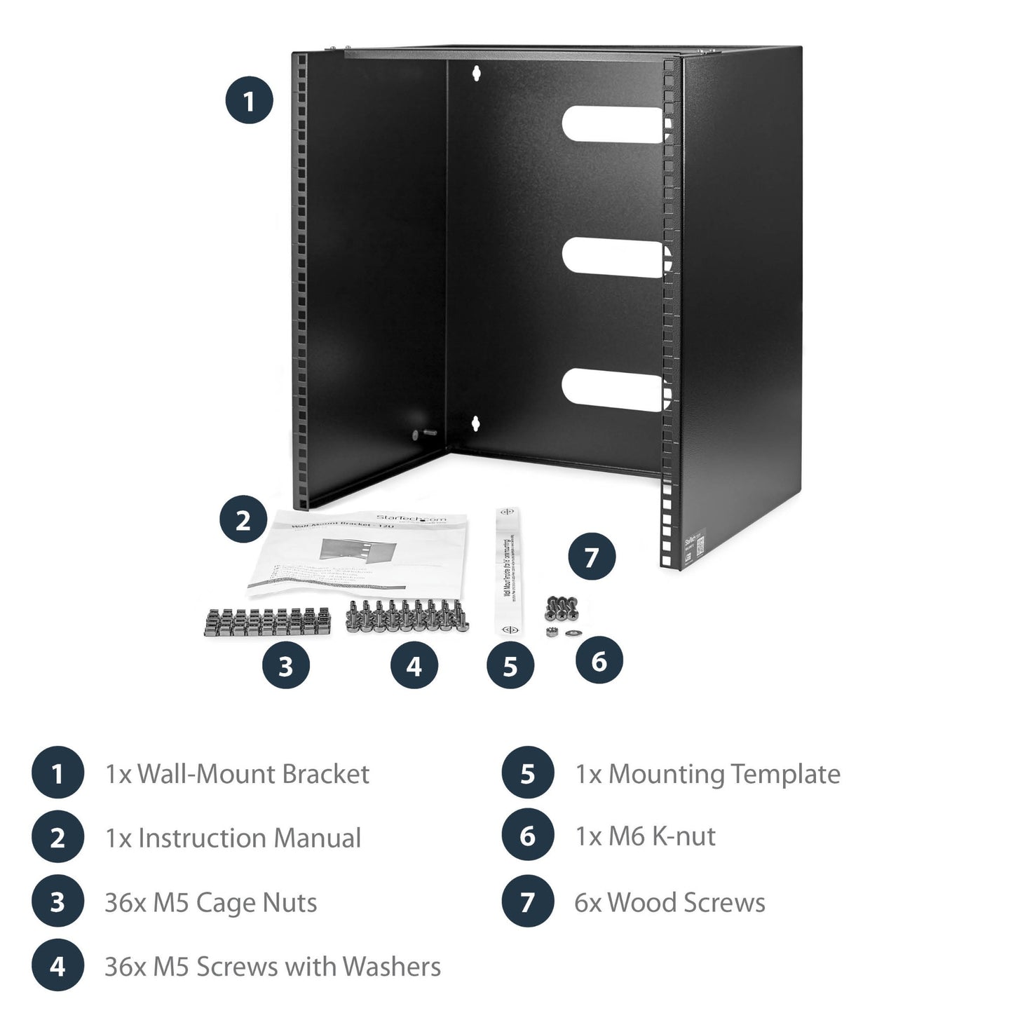 StarTech.com 12U Wall Mount Network Rack - 14 Inch Deep (Low Profile) - 19" Patch