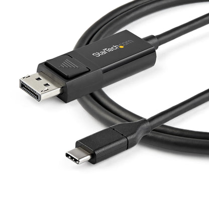 StarTech.com 6.6ft (2m) USB C to DisplayPort 1.2 Cable 4K 60Hz - Bidirectional DP to