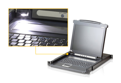 ATEN CL1000N KVM switch Rack mounting Black