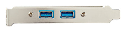 StarTech.com 2 Port USB 3.0 (5Gbps) A Female Slot Plate Adapter Hub