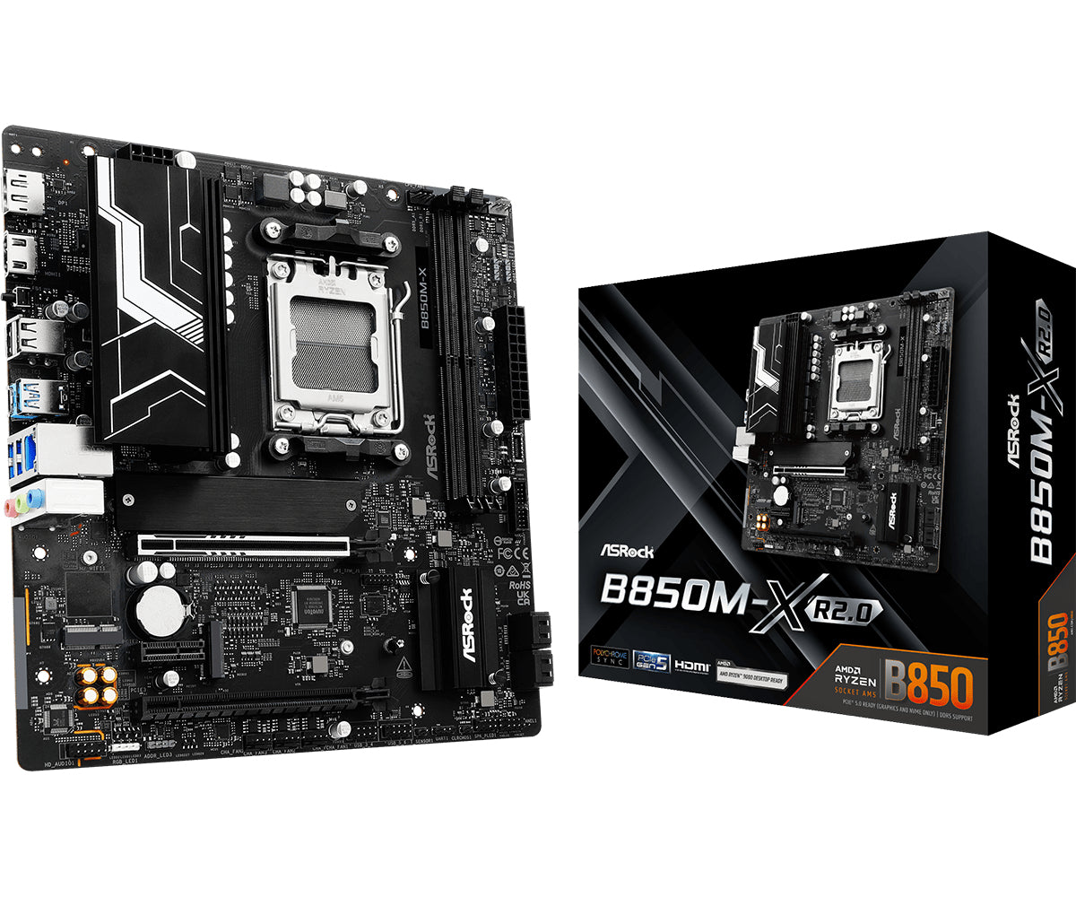 Asrock B850M-X R2.0 AMD B850 Socket AM5 micro ATX Motherboard
