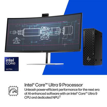 HP Z2 Core Ultra 9 285K 64GB 1TB SSD NVIDIA RTX PRO 4000 Blackwell SFF Desktop PC