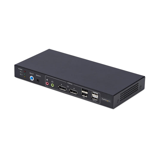 StarTech.com 2-Port Dual-Monitor DisplayPort KVM Switch with Dual View Video Matrix