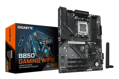 Gigabyte B850 GAMING WIFI6 Motherboard - AMD Ryzen 9000 Series CPUs, 6+2+2 Phasen