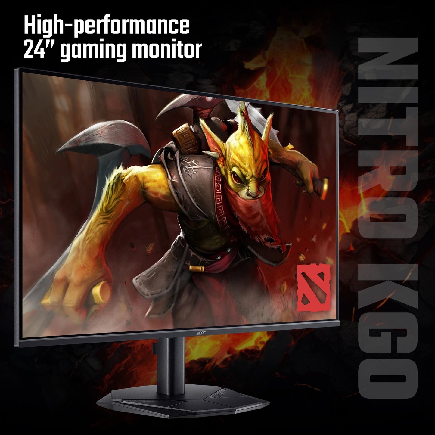 Acer KG0 Nitro KG240Y W3 Widescreen Gaming 24" Full HD IPS 240Hz Monitor