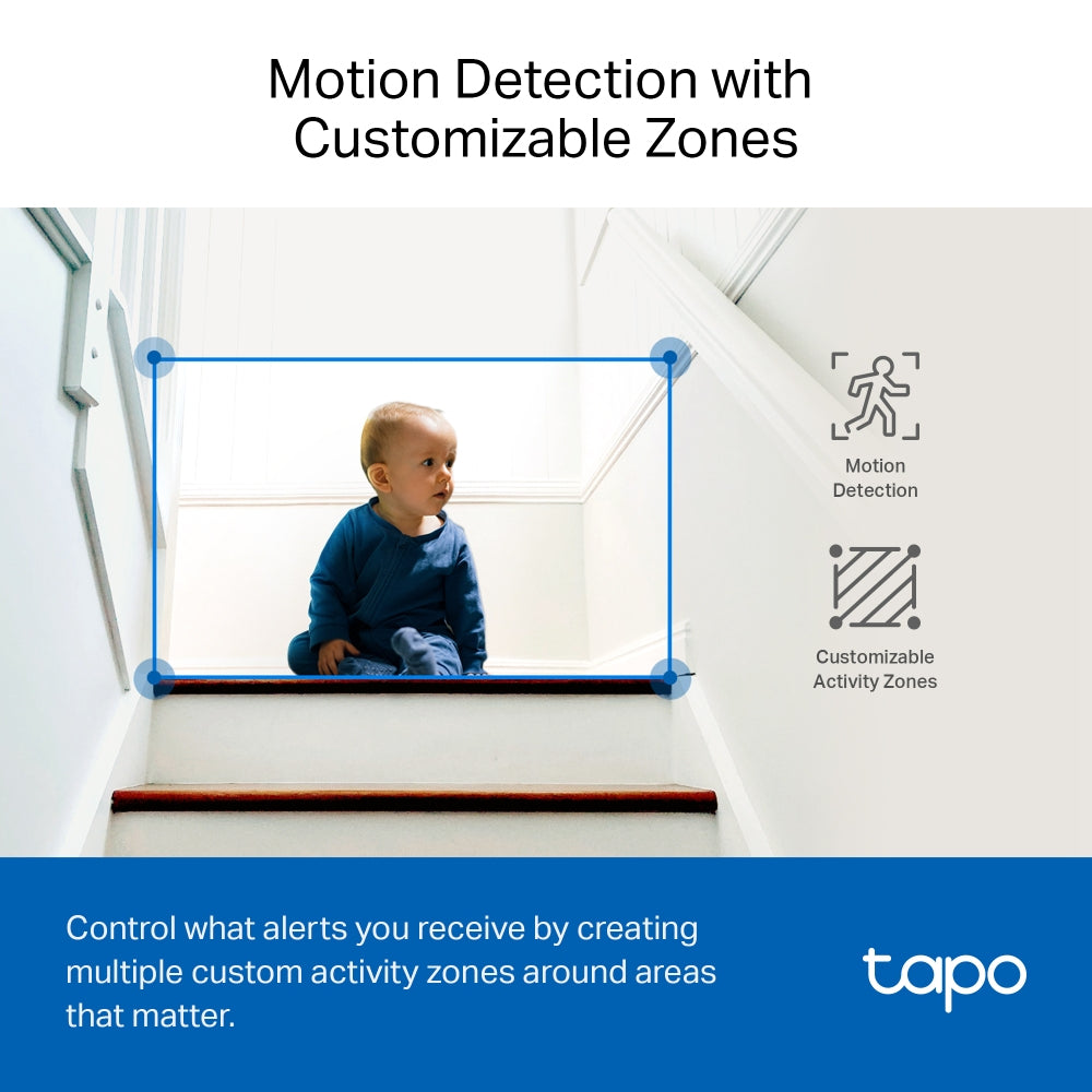 TP-LINK Tapo Pan/Tilt AI Home Security Wi-Fi Camera SPEC: 3K 5MP (2880×1620), 2.4