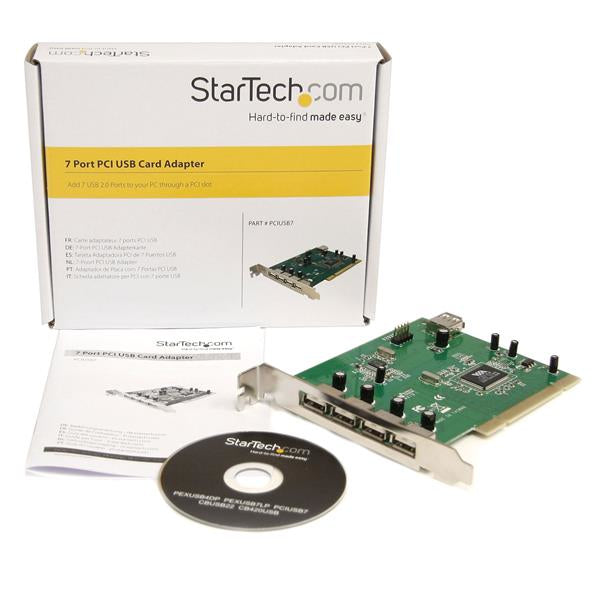 StarTech.com 7 Port PCI USB Card Adapter - TAA Hub