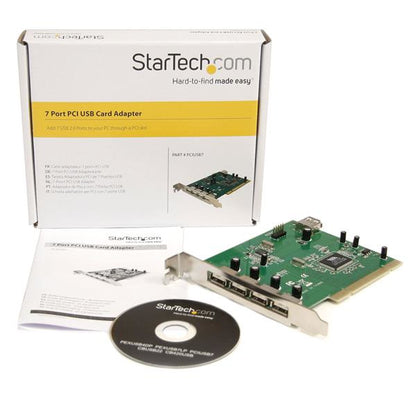 StarTech.com 7 Port PCI USB Card Adapter - TAA Hub