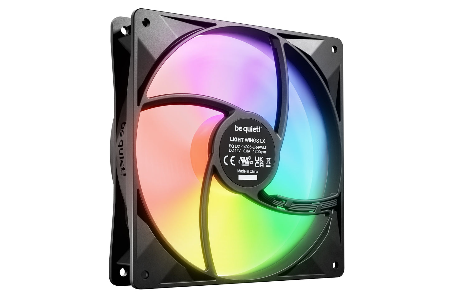 be quiet! LIGHT WINGS LX 140mm PWM Computer case Fan 14 cm Black 1 pc(s) Cooling