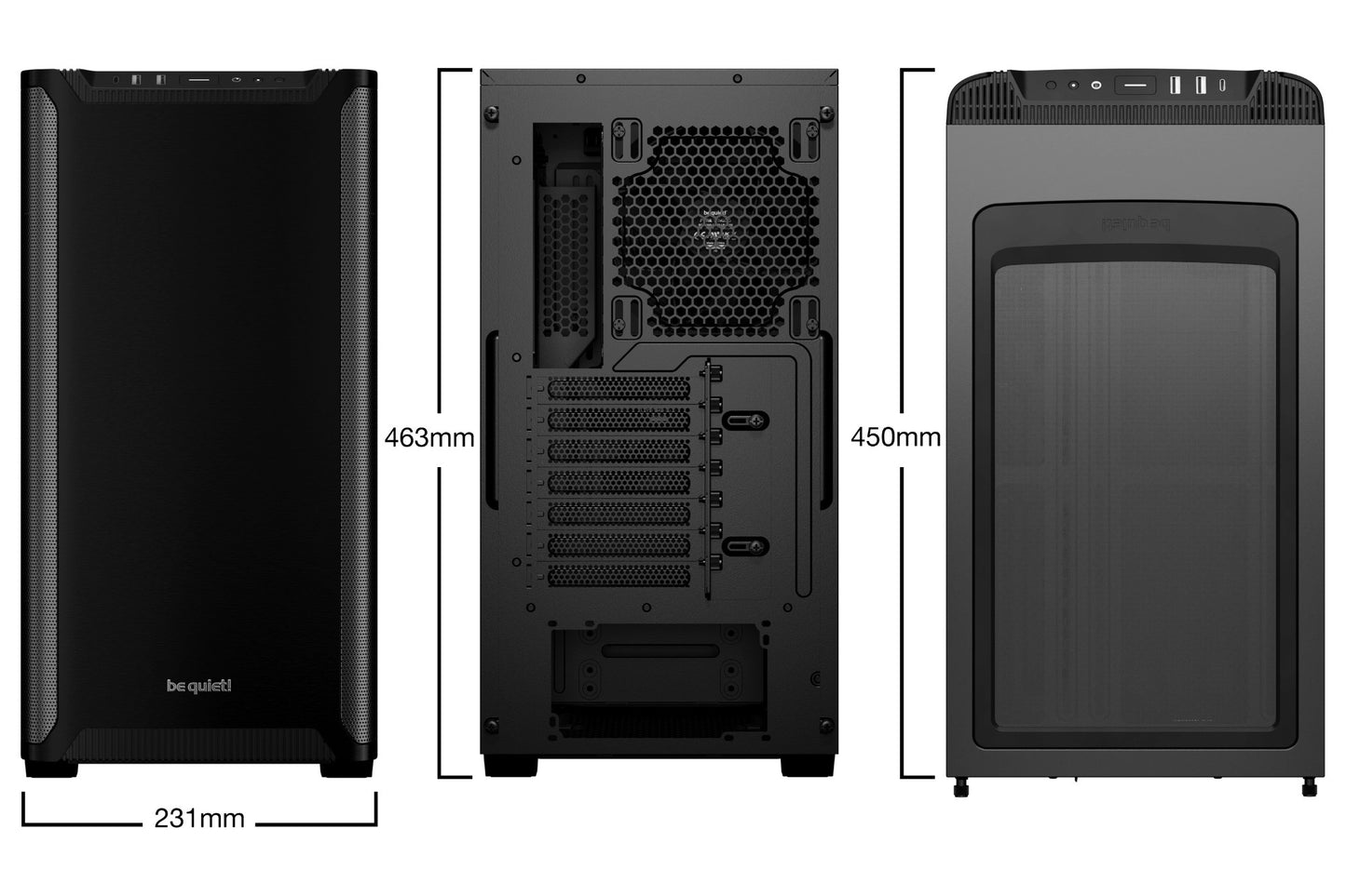 be quiet! PURE BASE 501 Black Midi Tower PC Case