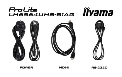 iiyama LH6564UHS-B1AG Signage Display Digital signage flat panel 4K UHD VA Monitor