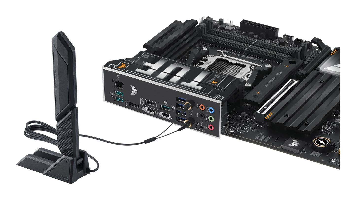 ASUS TUF GAMING X870-PLUS WIFI AMD X870 Socket AM5 ATX Motherboard