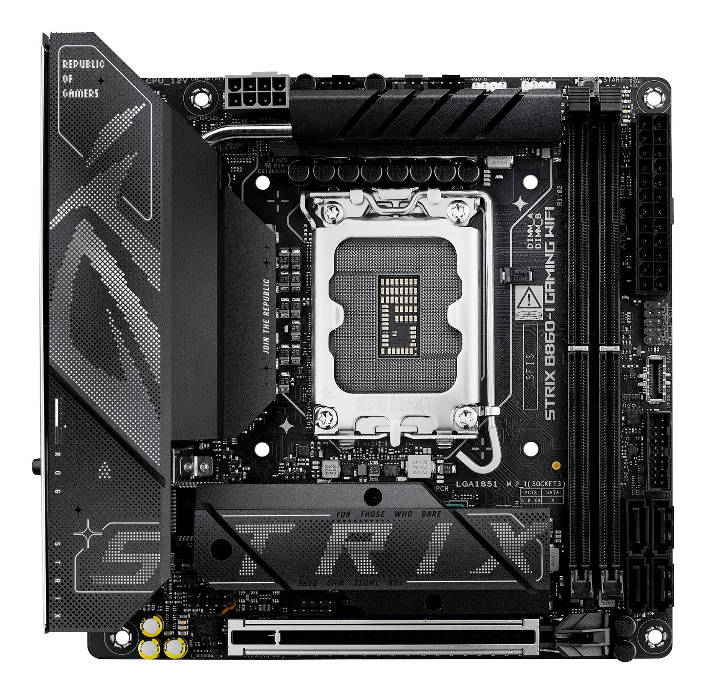 ASUS ROG STRIX B860-I GAMING WIFI Intel B860 LGA 1851 (Socket V1) mini ITX Motherboard