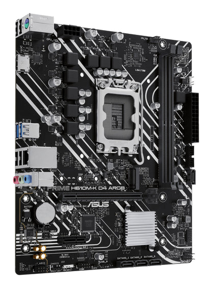 ASUS PRIME H610M-K D4 ARGB Intel H610 LGA 1700 micro ATX Motherboard