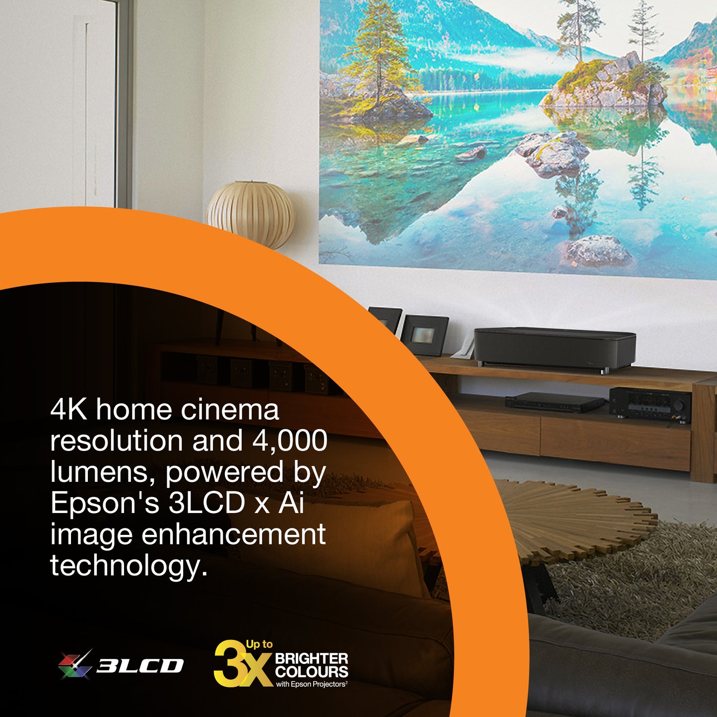 Epson Lifestudio Grand Plus EH-LS970B - Metallic black Projector