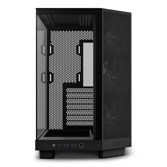 NZXT H6 Flow RGB Midi Tower Black PC Case