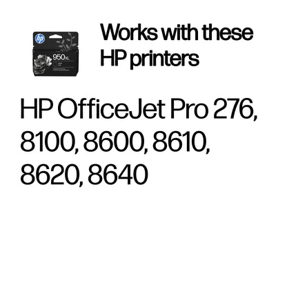 HP CN045AE/950XL Black Ink Cartridge (2.3K pages)