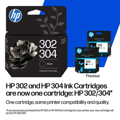 HP B82L1AE/302/304 Black Ink Cartridge