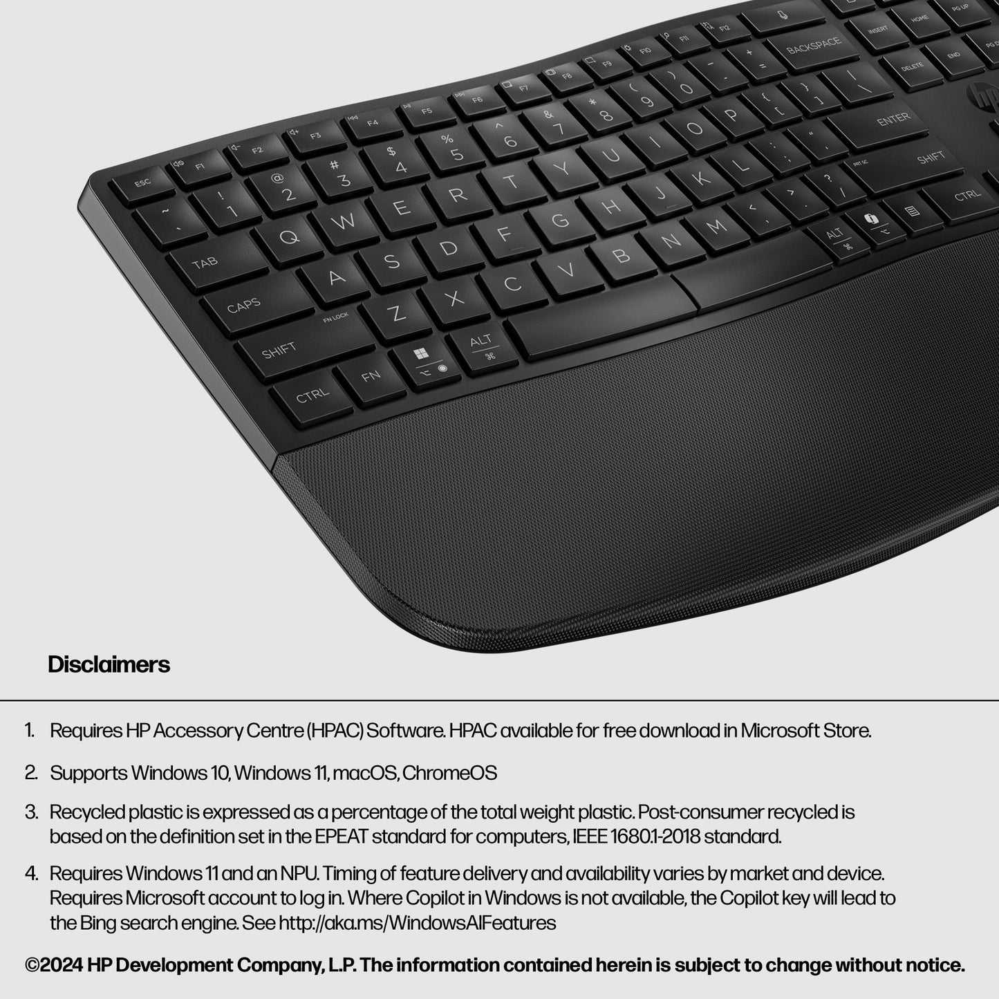 HP 685 Comfort Dual-Mode Wireless Keyboard (L9UTABB)