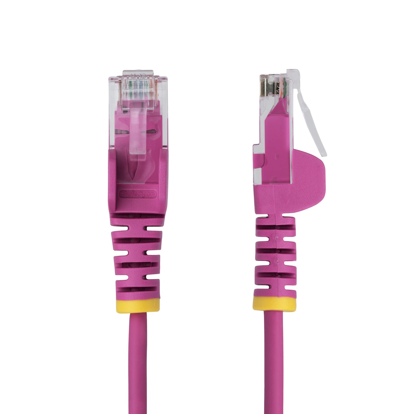 StarTech.com 15m Pink Slim CAT6 Ethernet Cable, Snagless, 100W PoE, UTP, LSZH, 28AWG