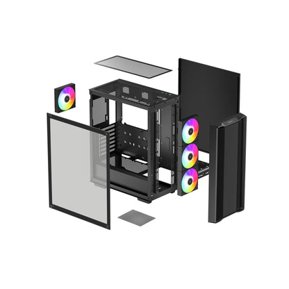 DeepCool CC560 ARGB V2 Midi Tower Black PC Case