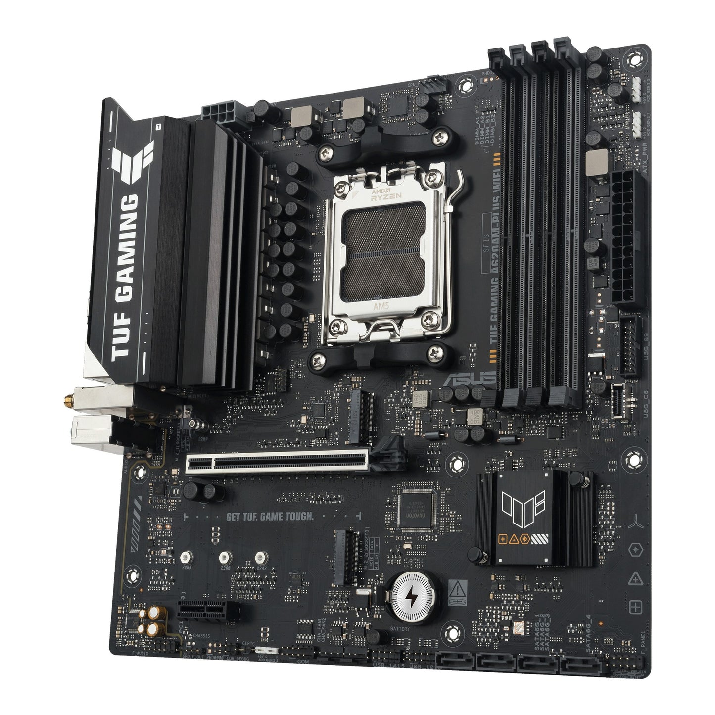 ASUS TUF GAMING A620AM-PLUS WIFI AMD A620A Socket AM5 micro ATX Motherboard