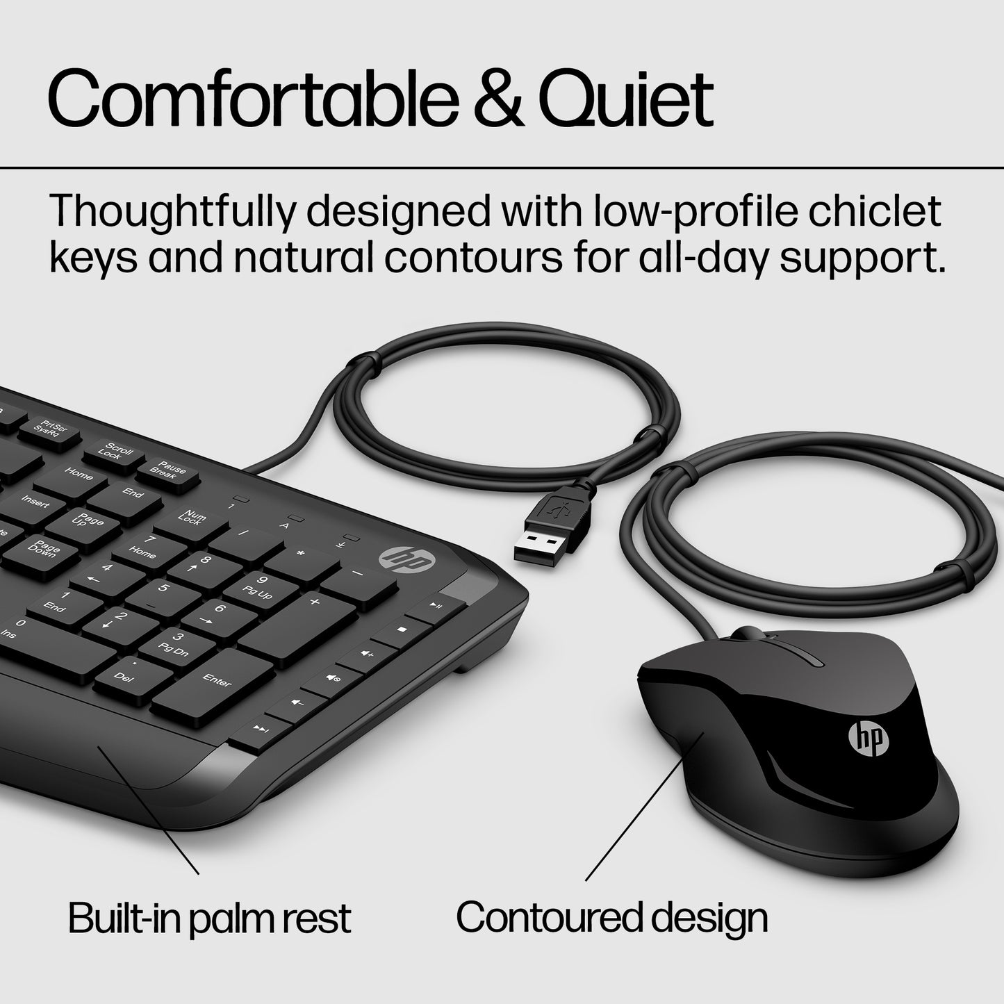 HP Pavilion 200 Wired Keyboard & Mouse Combo