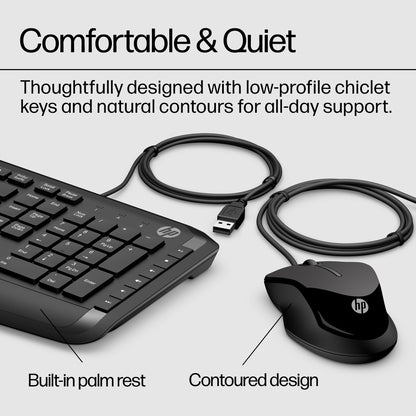 HP Pavilion 200 Wired Keyboard & Mouse Combo
