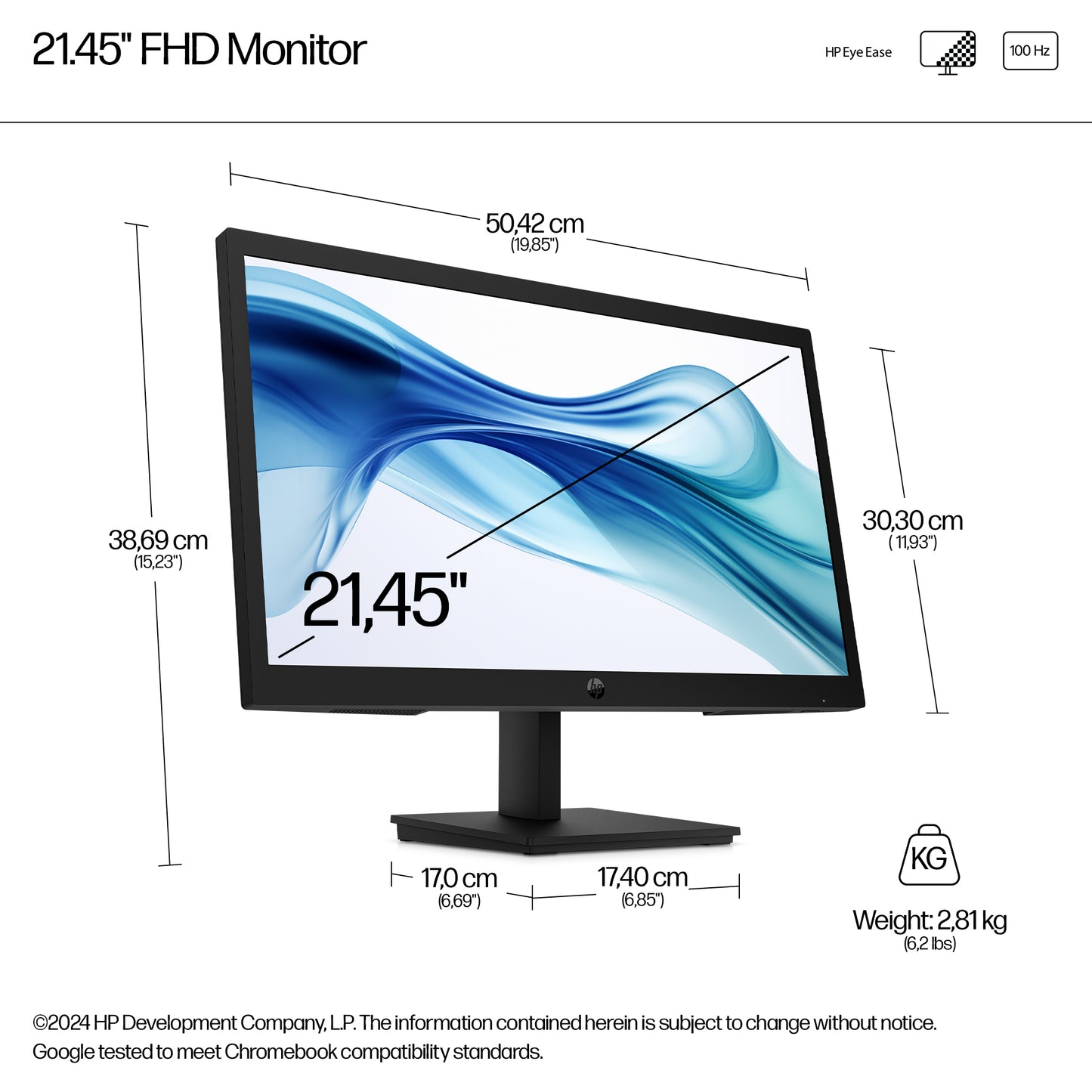 HP Series 3 Pro 322pv 21.4" Full HD VA 100Hz Monitor