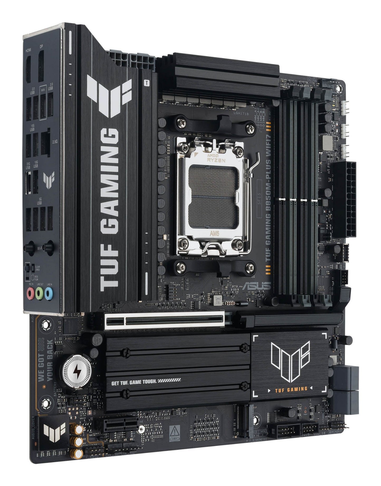 ASUS TUF GAMING B850M-PLUS WIFI7 AMD B850 Socket AM5 micro ATX Motherboard