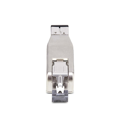 StarTech.com Gigabit Fiber to RJ45 Ethernet Media Converter Dongle, Optical Singlemode 10km/Multimode 800m, PoE Powered, Compact Design, Metal Housing, Micro Mini, TAA Networking